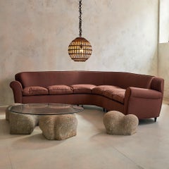 Italian Bamboo Globe Pendant, 1960s