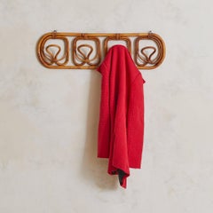 Italian Bamboo Mounted Coat Rack Attribute to Franca Helg & Franco Albini, 1960s