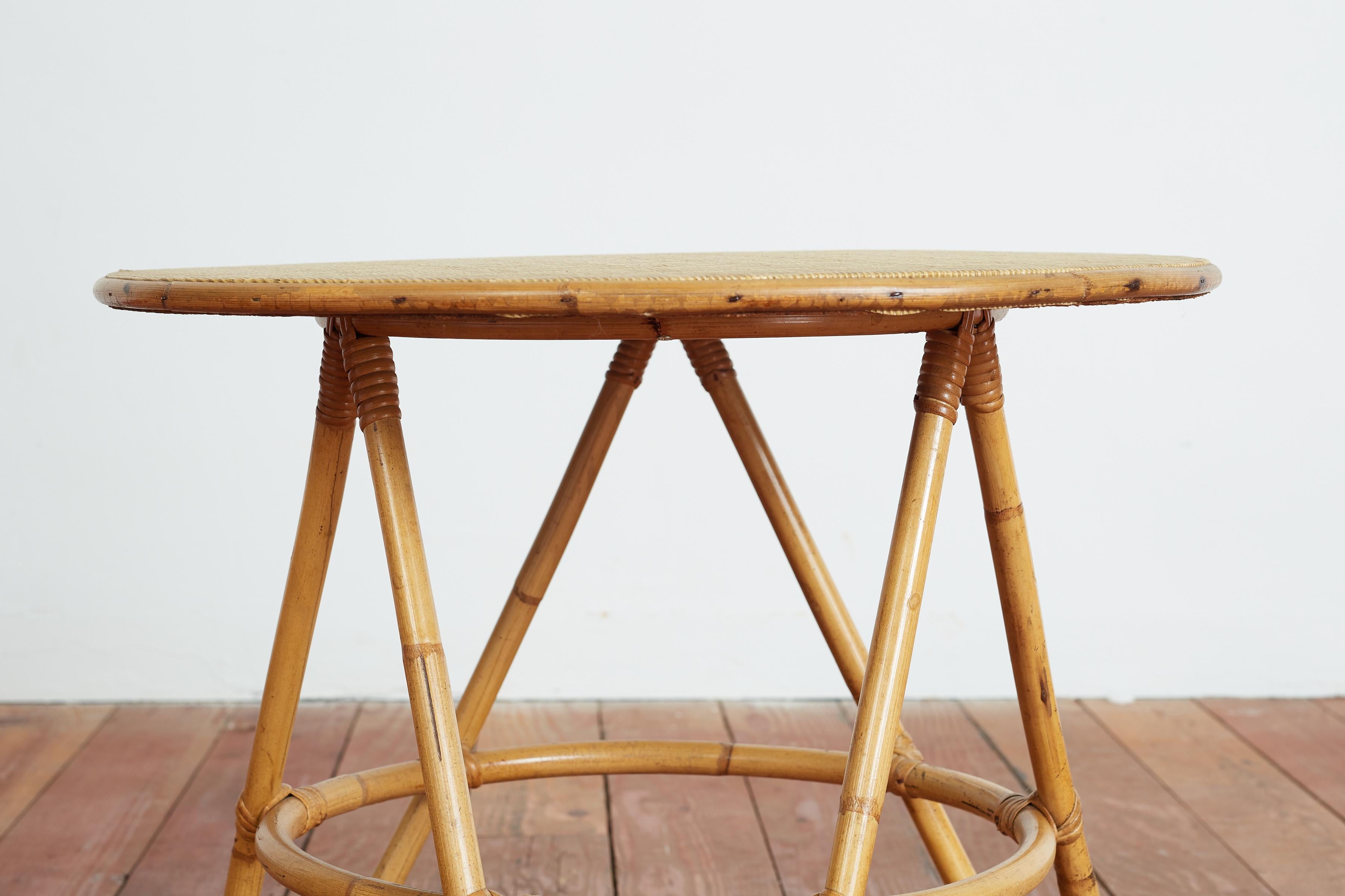 Italian Bamboo Nesting Tables For Sale 7