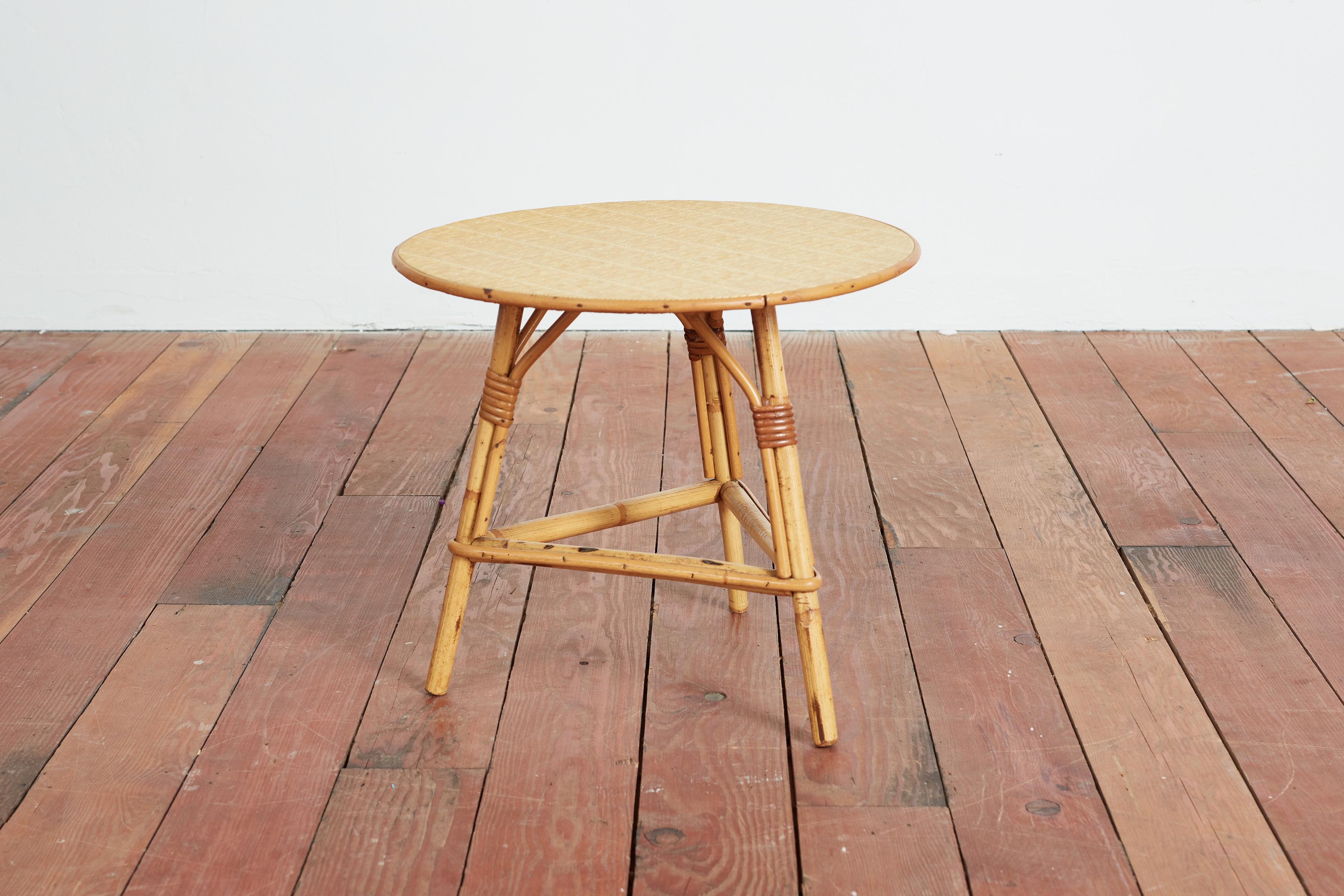 Italian Bamboo Nesting Tables For Sale 10