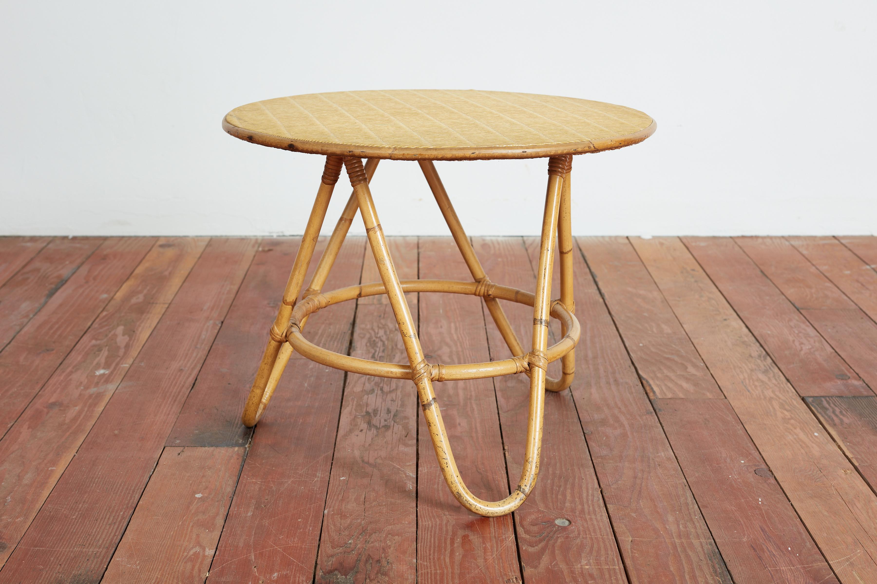 Italian Bamboo Nesting Tables For Sale 1