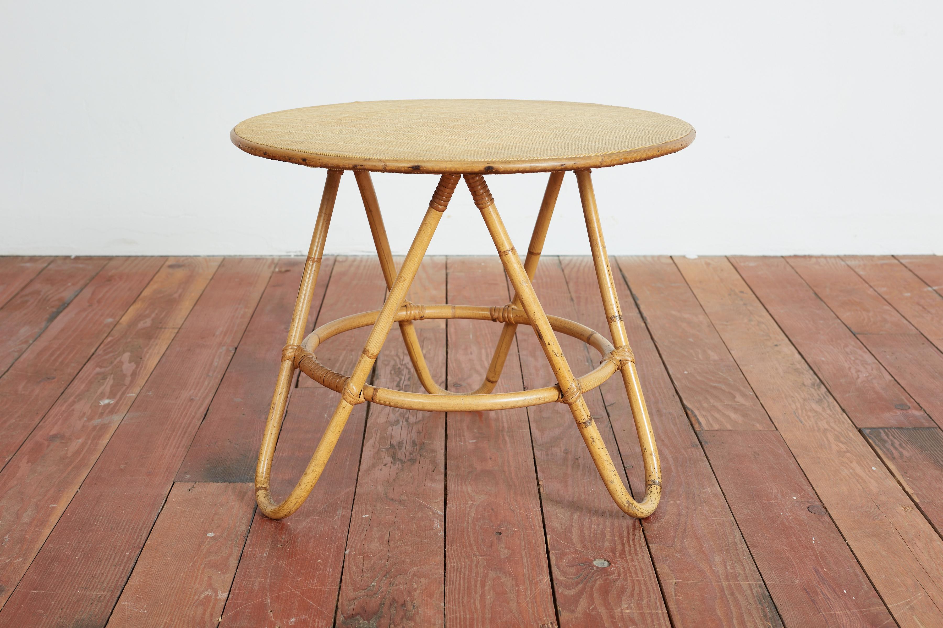 Italian Bamboo Nesting Tables For Sale 2