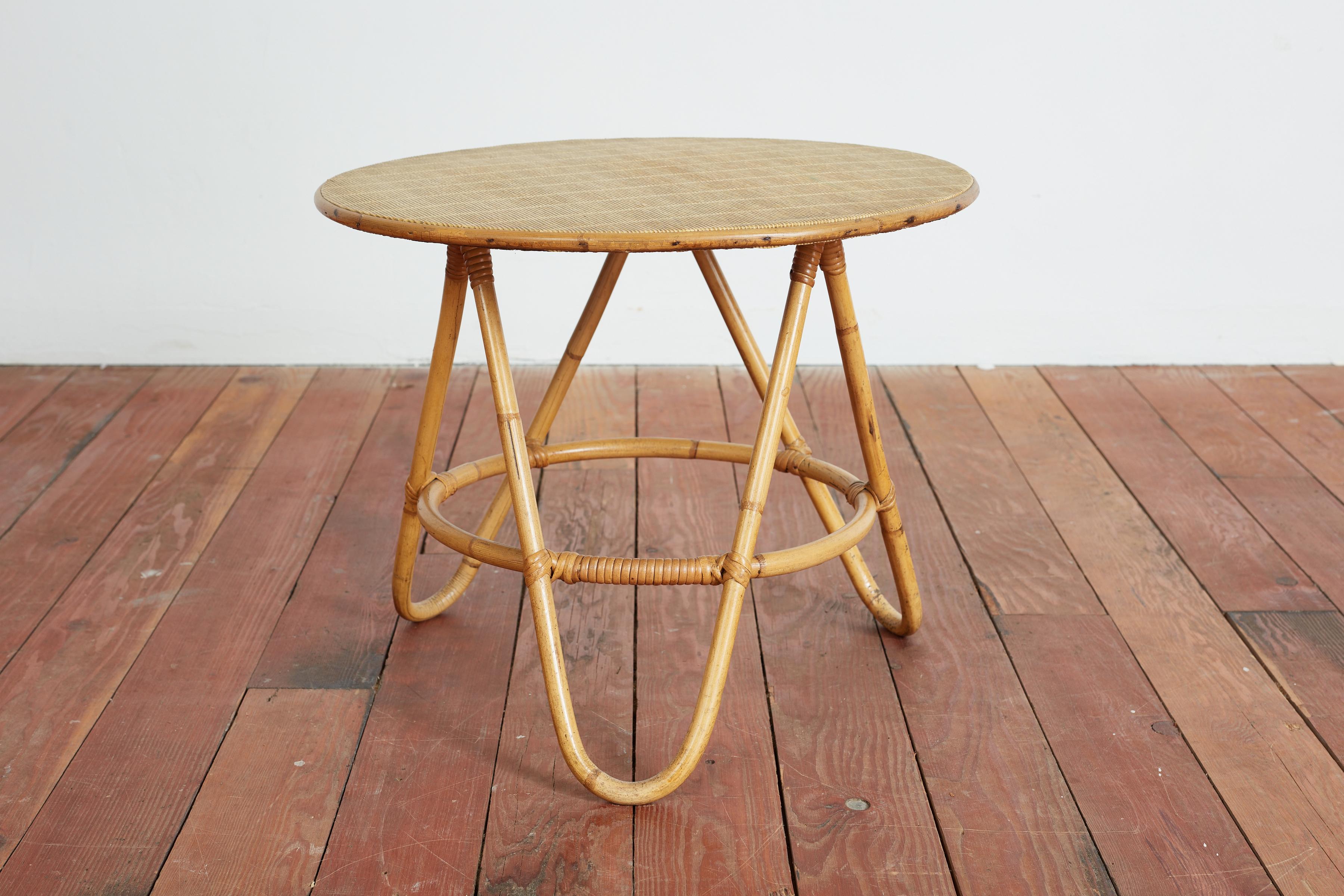 Italian Bamboo Nesting Tables For Sale 3