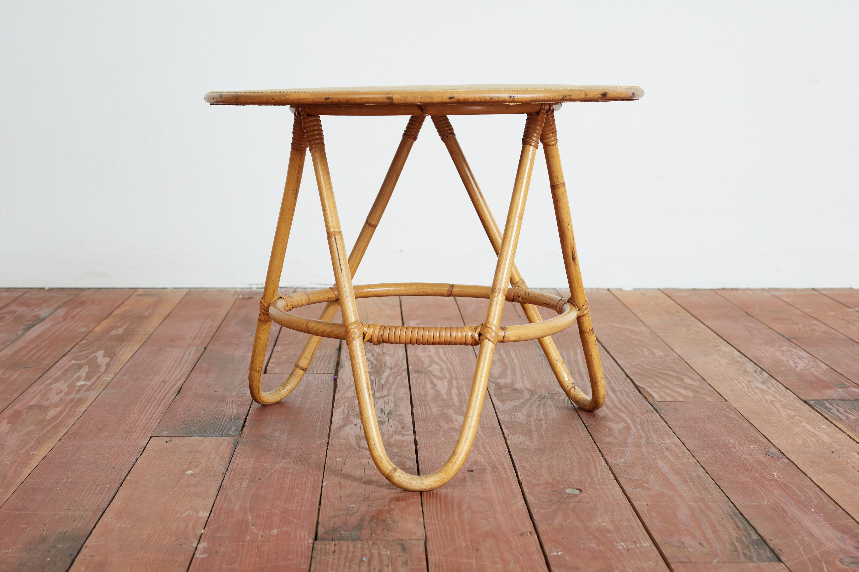Italian Bamboo Nesting Tables For Sale 4