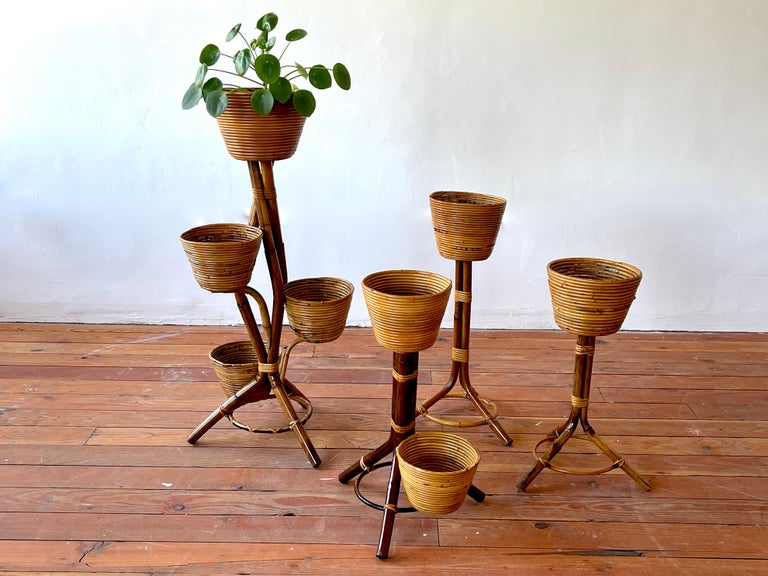 Italian Bamboo Plant Stands For Sale at 1stDibs
