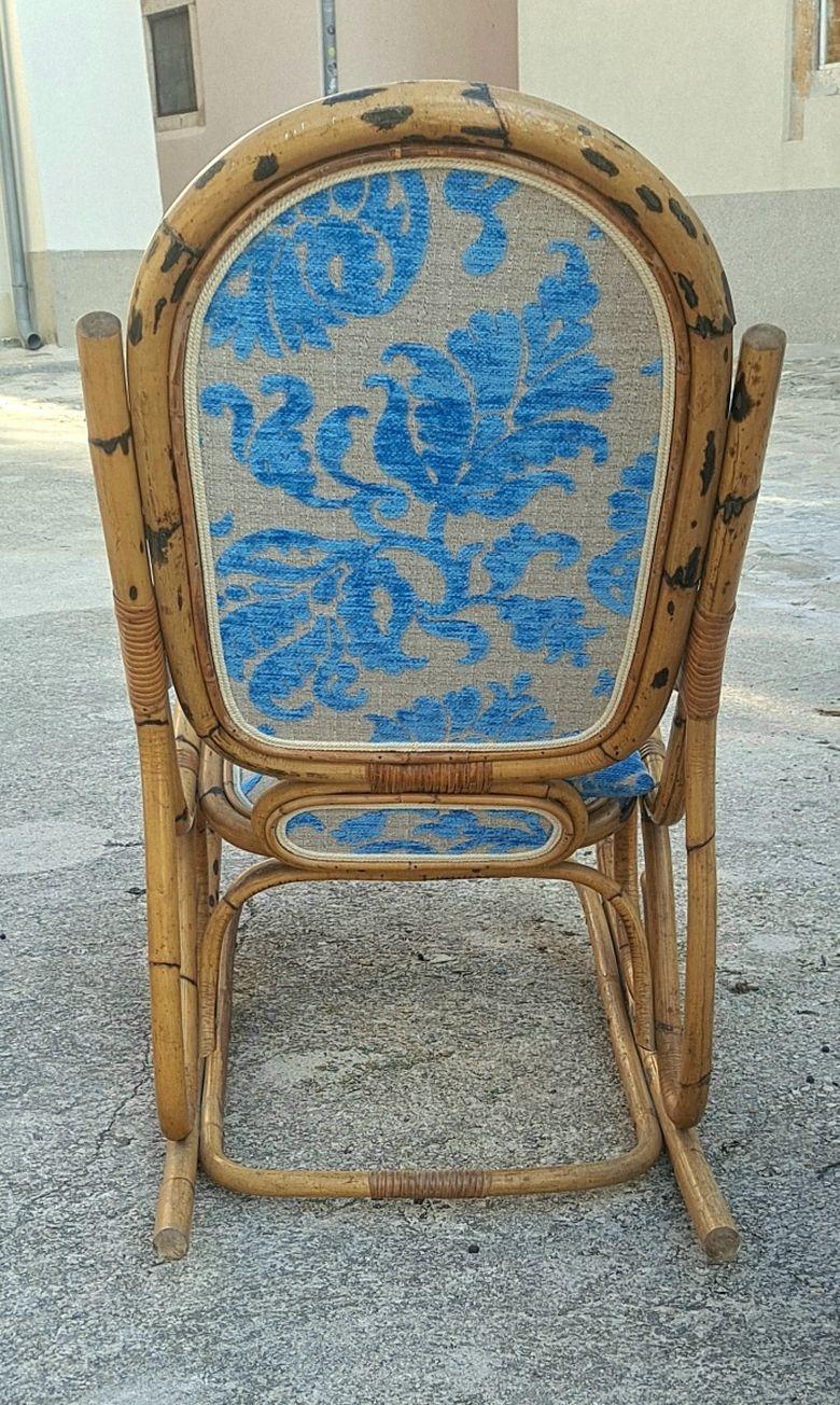 Fin du 20e siècle Chaise à bascule italienne de style Franco Albini en vente