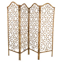 Italian Bamboo Room Divider, 1960s