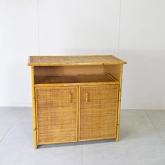 Italian bamboo sideboard 1960s