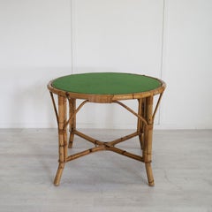 Italian bamboo Tito Agnoli styele table mid sixties
