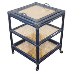 Vintage Italian Bamboo Trolley Bar, 1970s