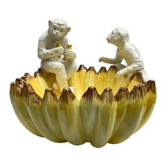 Italian Banana Bowl w/ Monkeys, Chelsea House