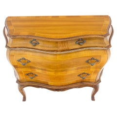 Cómoda Consola Estilo Bombay De 4 Cajones De Madera De Burl De Olivo MENTA