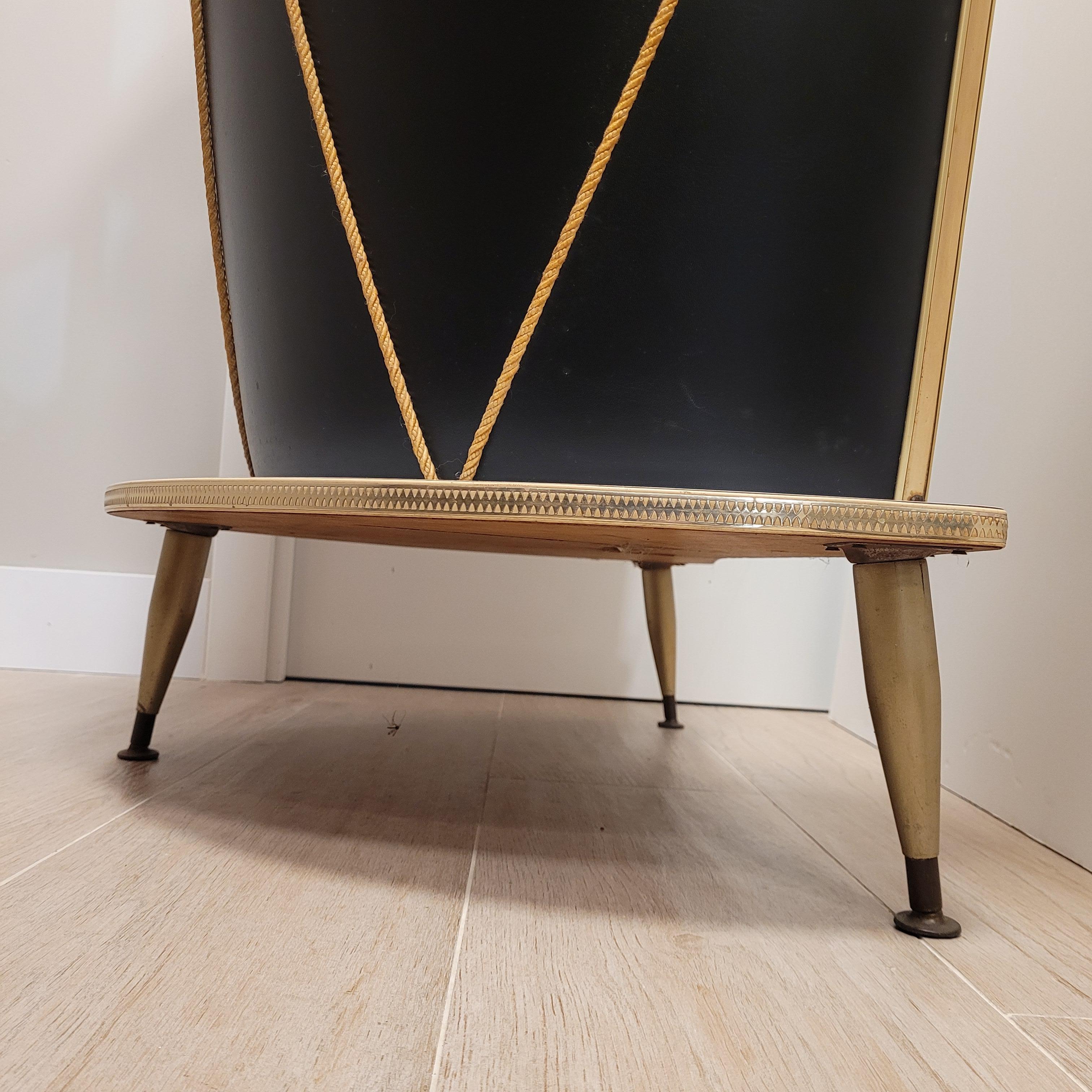Italian bar cabinet Dry Bar “Tambor”, after Umberto Mascagni For Sale 12