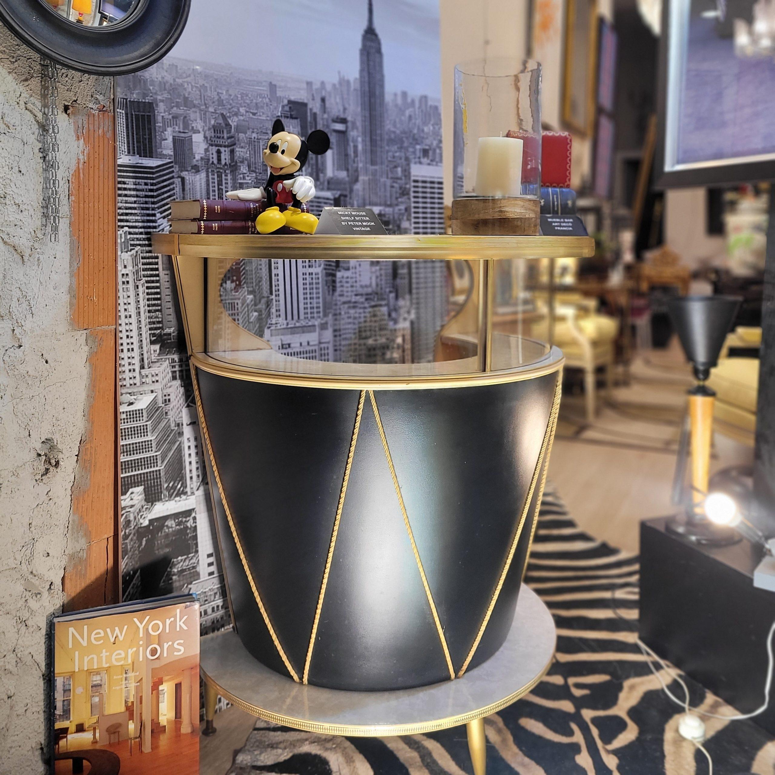 Mid-Century Modern Italian bar cabinet Dry Bar “Tambor”, after Umberto Mascagni For Sale