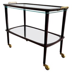 Italian Bar Cart by Cesare Lace for Fratelli Reguitti 1950s