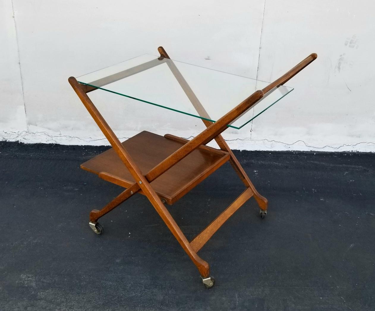 Mid-20th Century Italian Bar Cart by Fratelli Reguitti