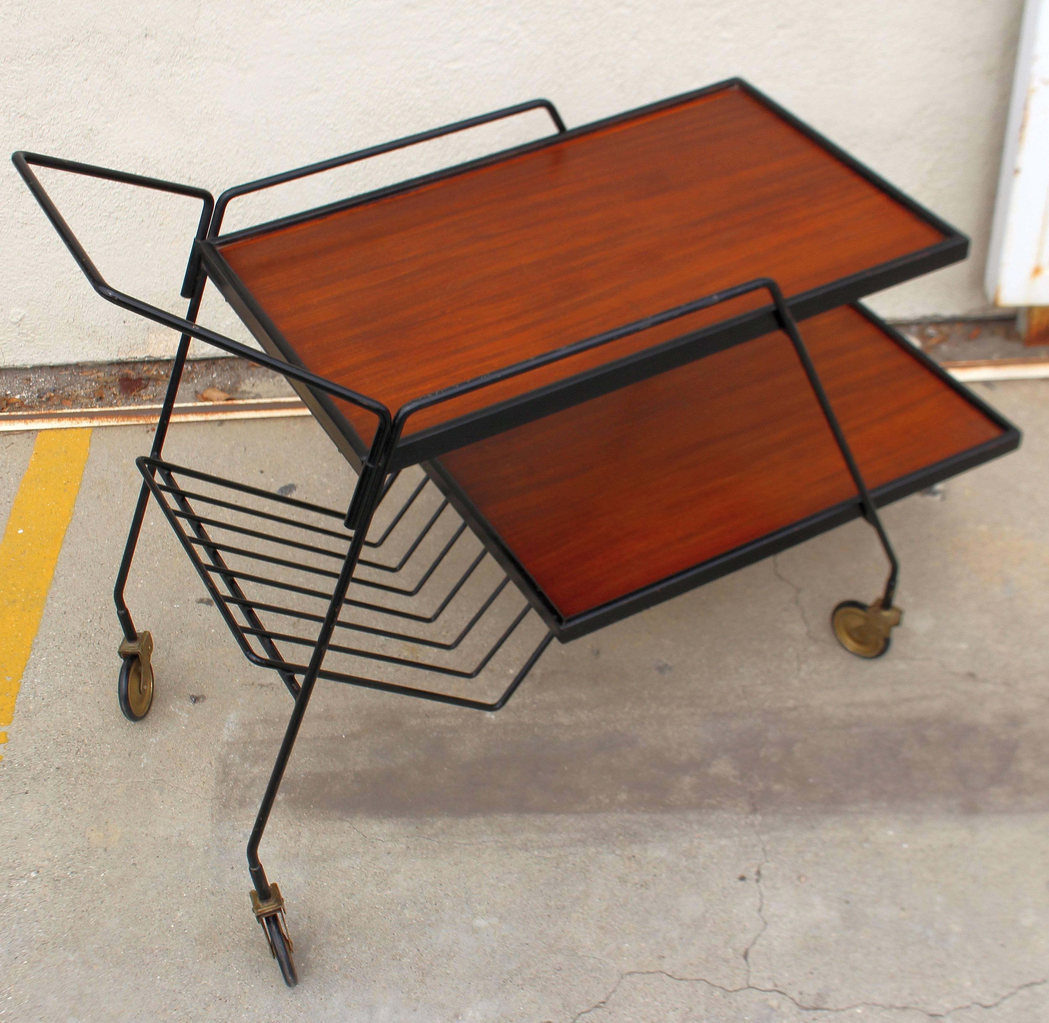 Italian Bar Cart In Good Condition In Los Angeles, CA
