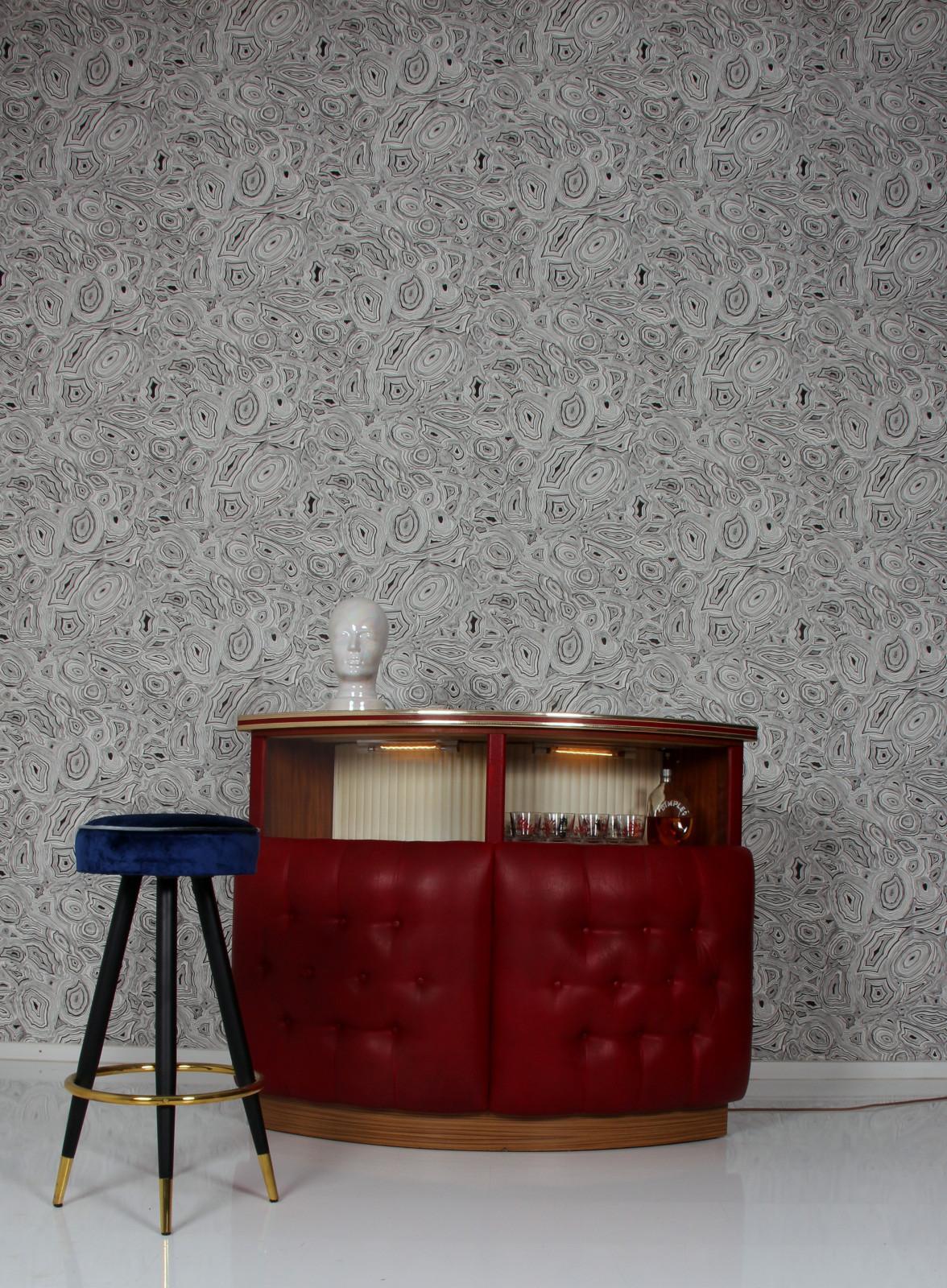 Mid-Century Modern BAR/COUNTER italien  STOOL BURGUNDY rouge style années 50/60 en vente