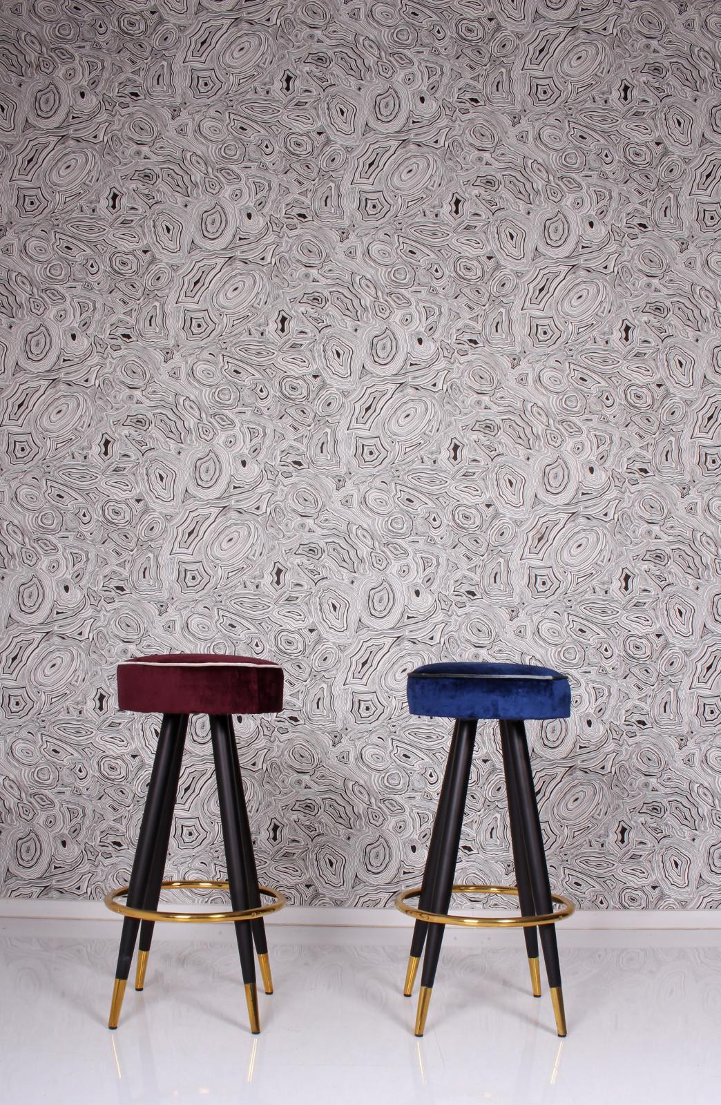 BAR/COUNTER italien  STOOL BURGUNDY rouge style années 50/60 Excellent état - En vente à Landshut, BY