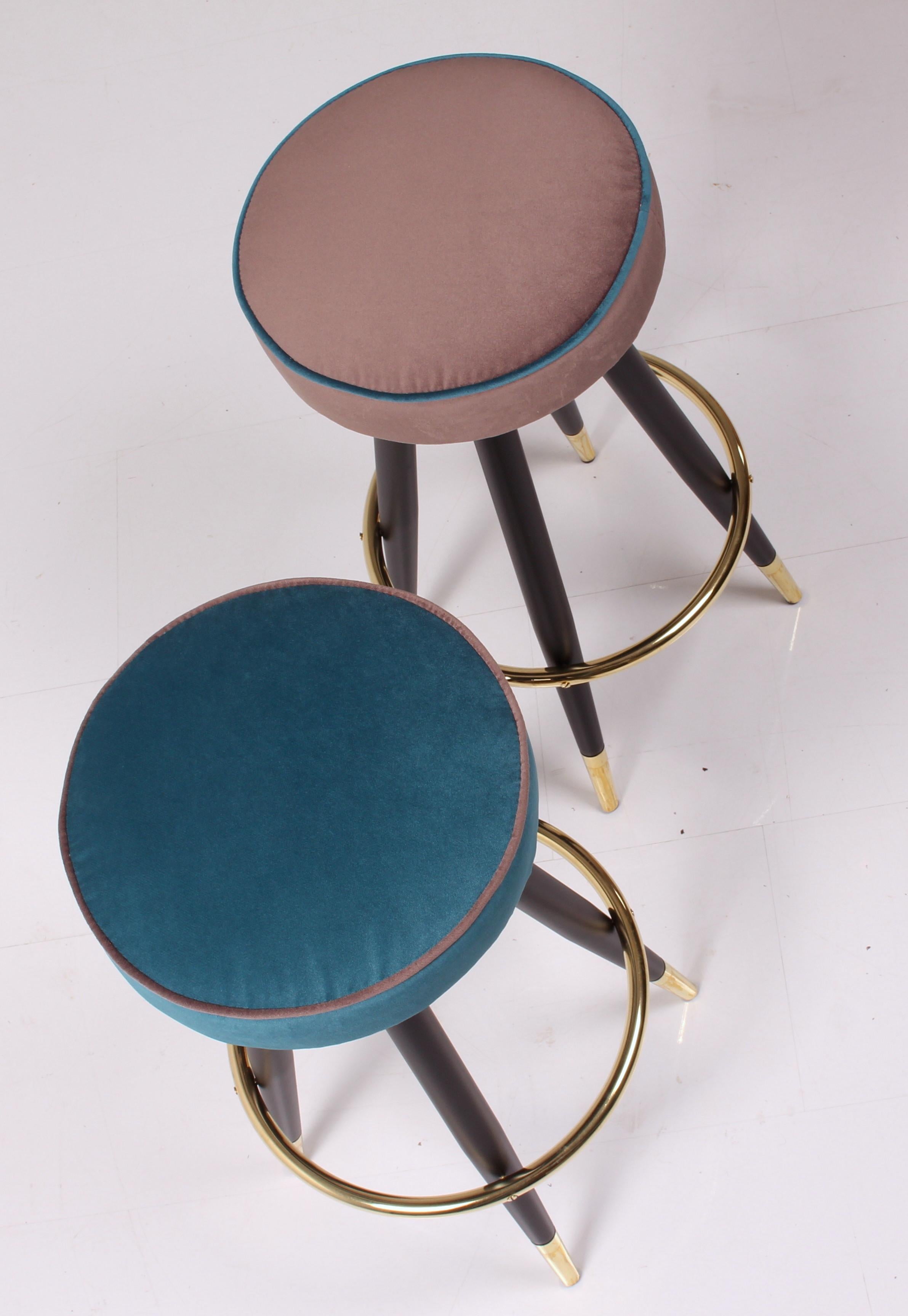 XXIe siècle et contemporain BAR/COUNTER italien  LAINE ~ CAPPUCCINO ~ Style des années 50 / 60 en vente