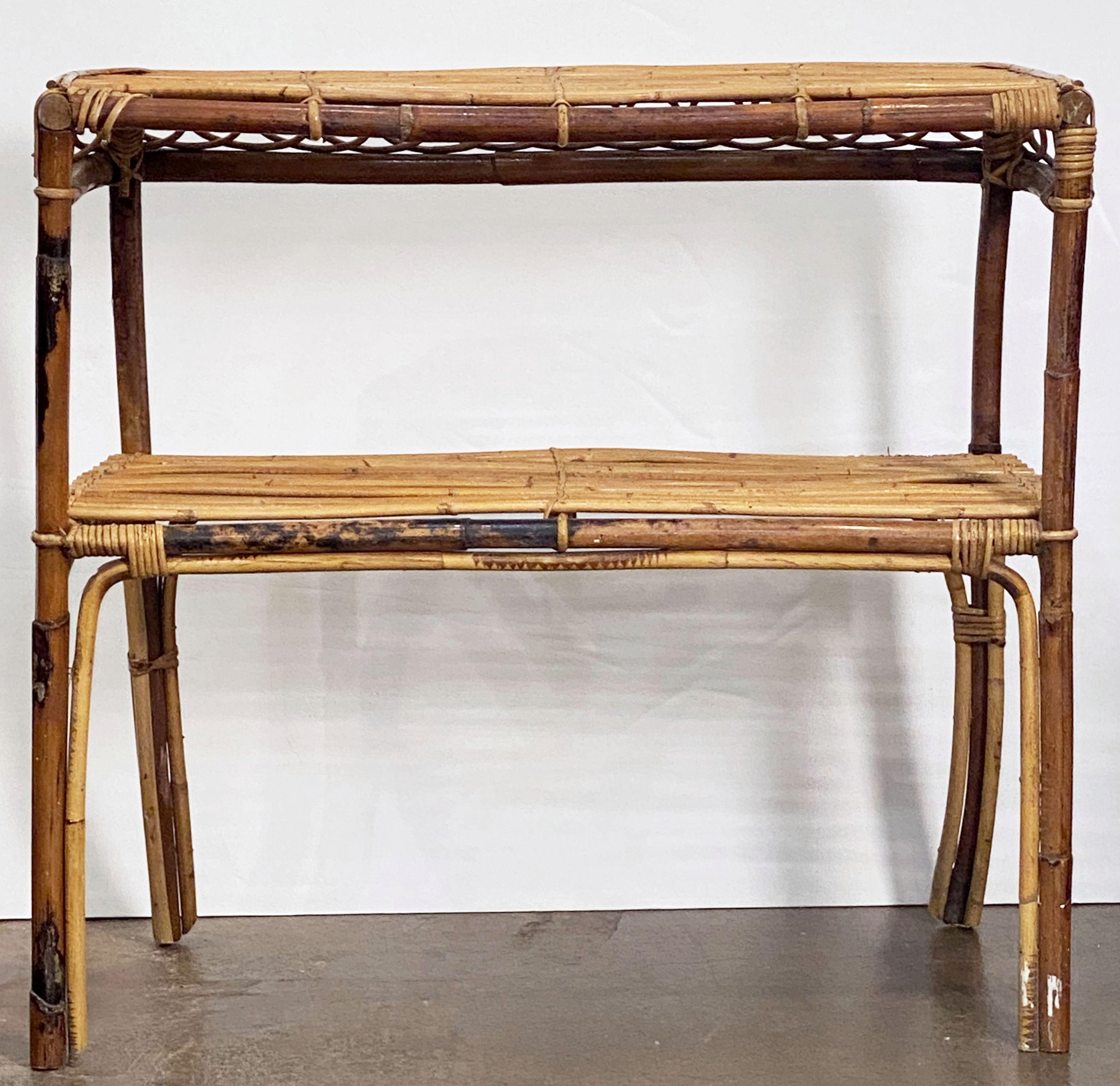Italian Bar or Console Table of Cane, Bamboo, and Rattan For Sale 12