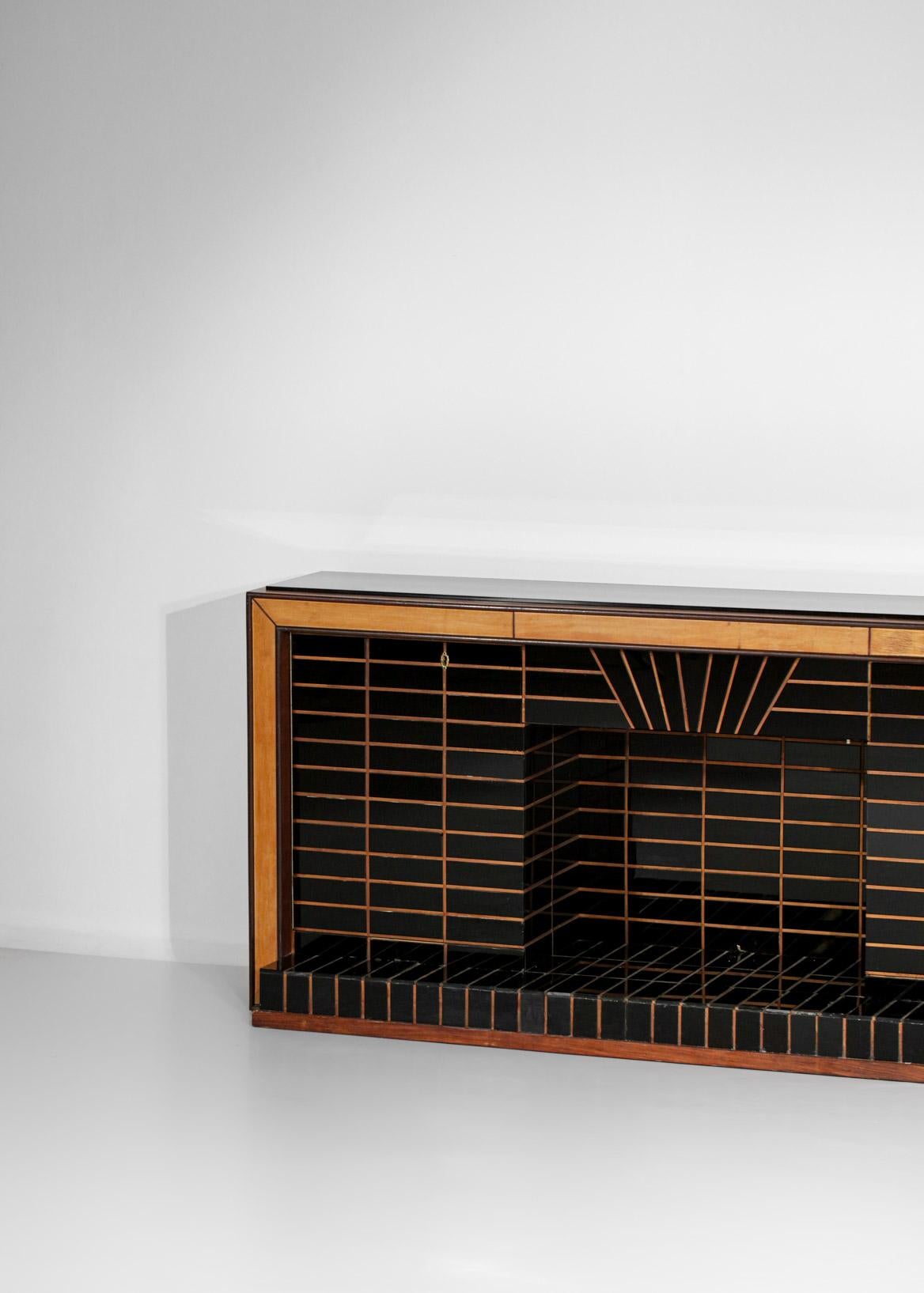 Art Deco Italian Bar or Sideboard from the 1940s to Luigi Brusotti Vintage For Sale