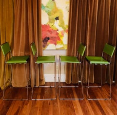 Italian Bar Stools Designed by Giandomenico Belotti , Set of 4