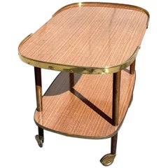 Retro Italian Bar Trolley Serving Tables, 1960s