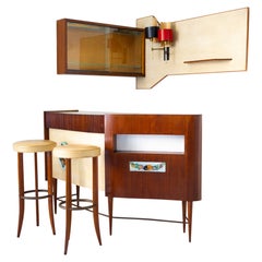 Bar italien avec deux tabourets de bar, Italie 1950 / 60s