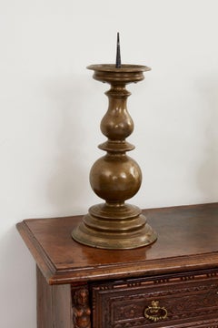 Italian Baroque Bronze Candlesticks