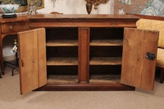 Italian Baroque Chestnut Lozenge Panel Credenza, circa 1700