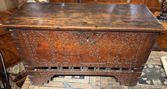 Italian Baroque Chip Carved Chest Marked FR from The Fortress, Troy, NY