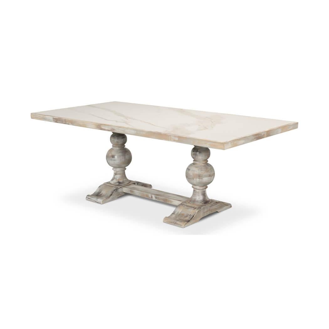 Rustique Table de salle à manger baroque italienne en vente