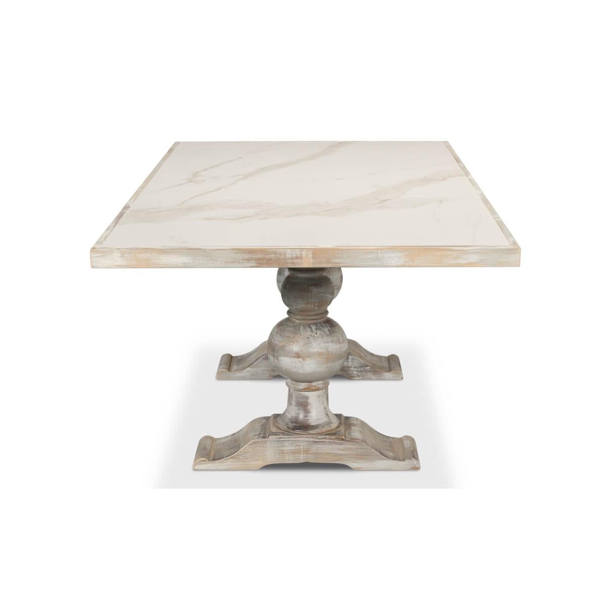 Porcelaine Table de salle à manger baroque italienne en vente