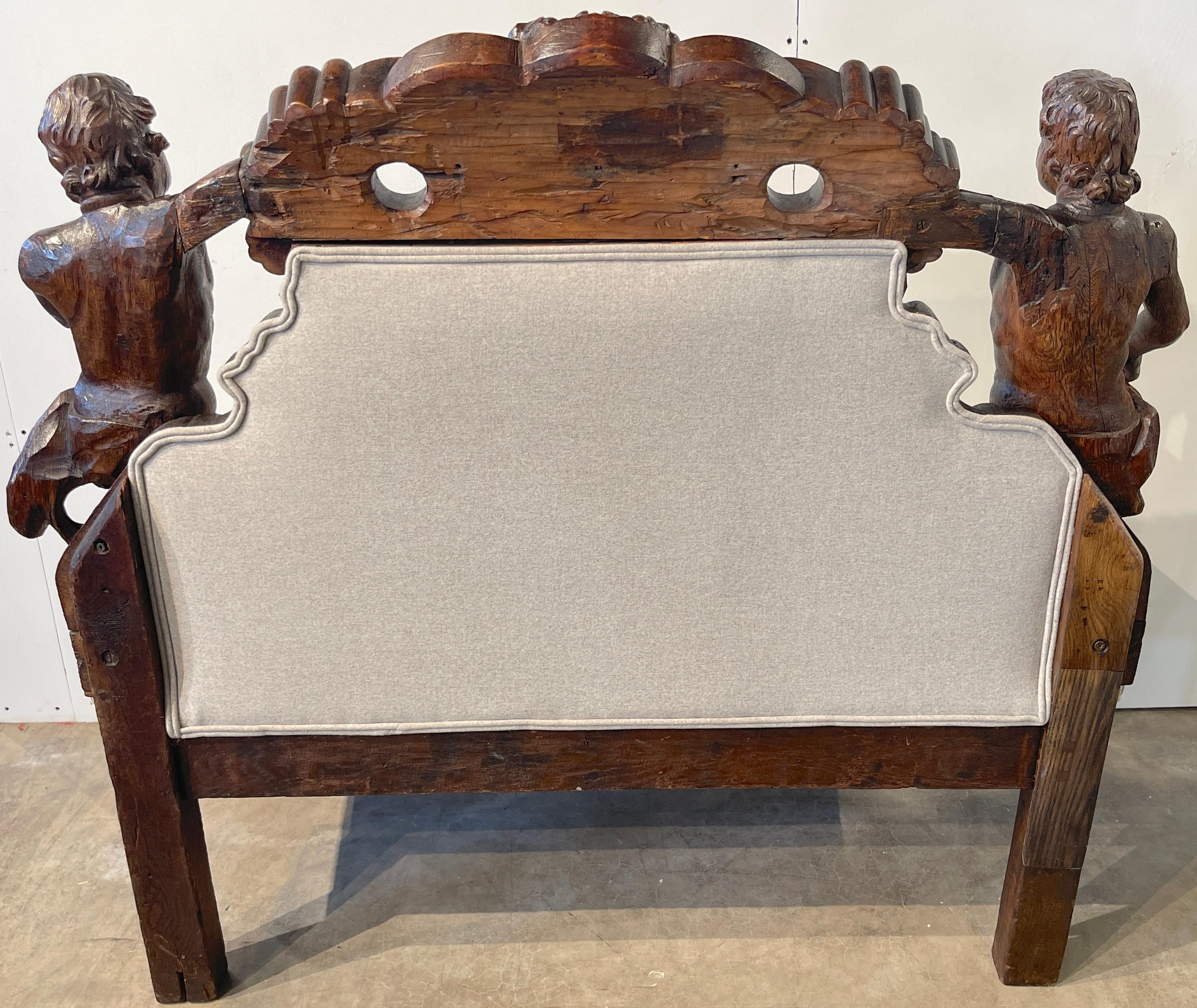 Italian Baroque Figural Bench/ Settee For Sale 10