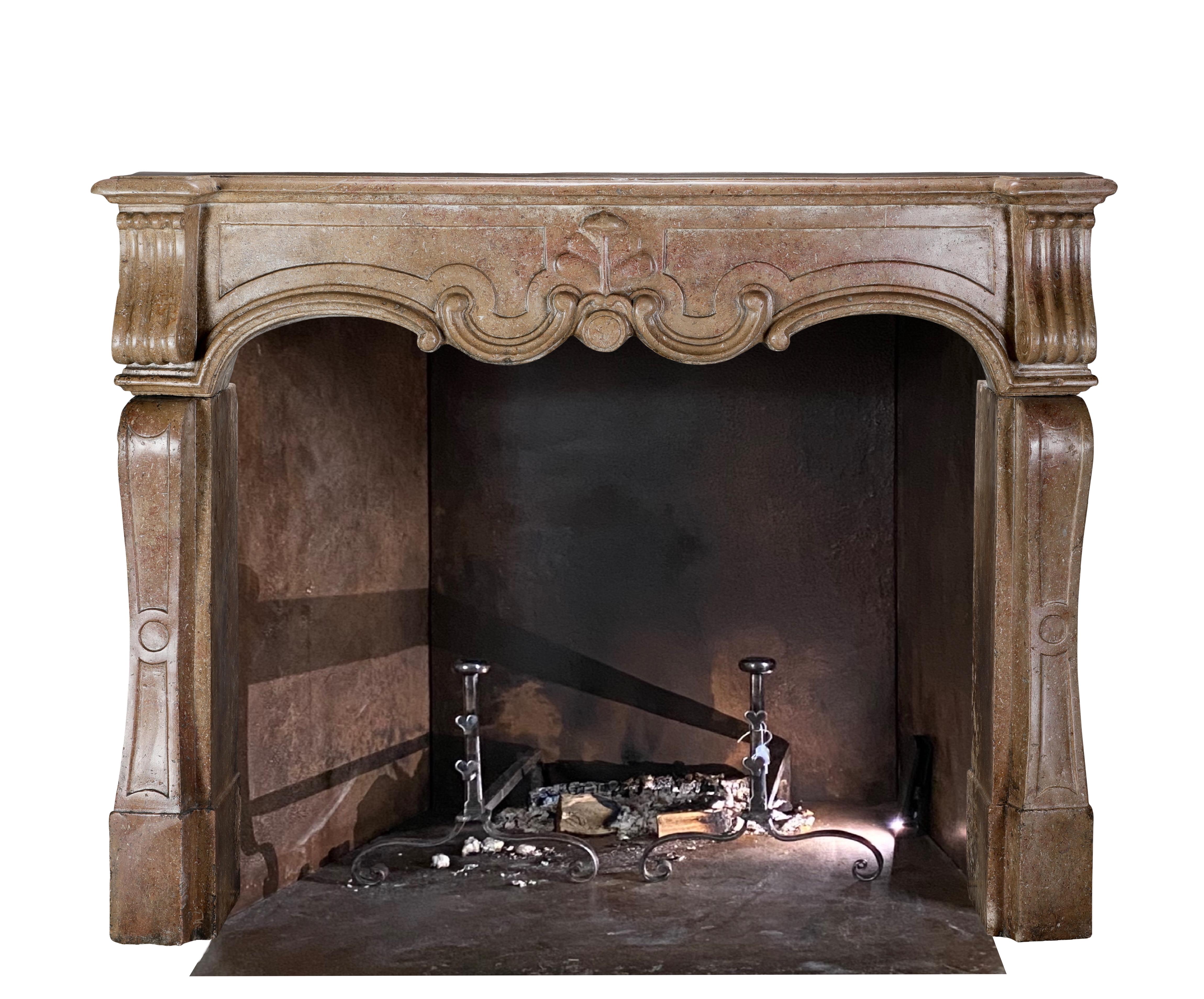 18th Century and Earlier Italian Baroque Fireplace - 17th Century - Luxury Timeless Interior Design For Sale