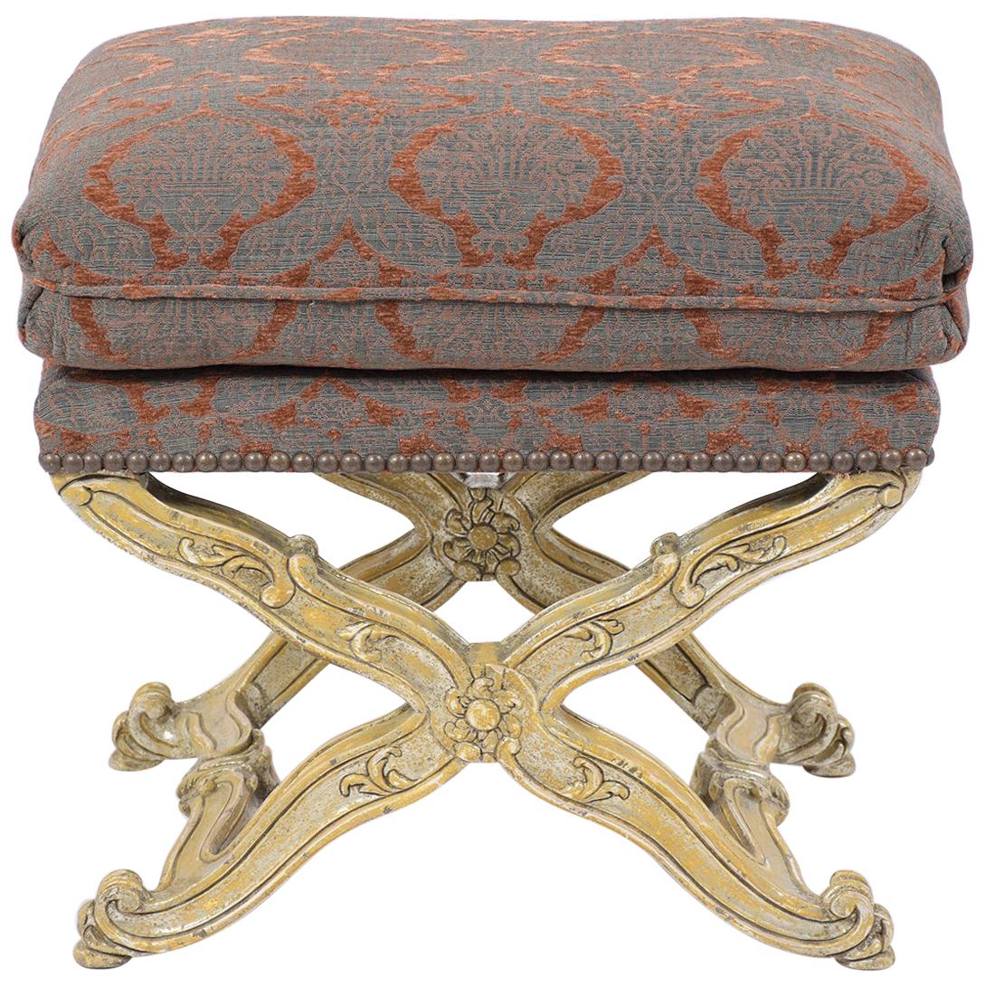 Banc baroque italien doré à la française