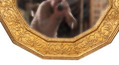 Specchio barocco italiano in legno dorato
