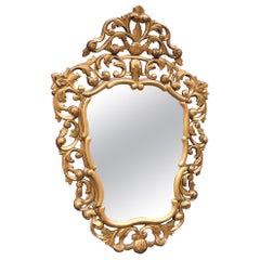Italian Baroque Giltwood Mirror