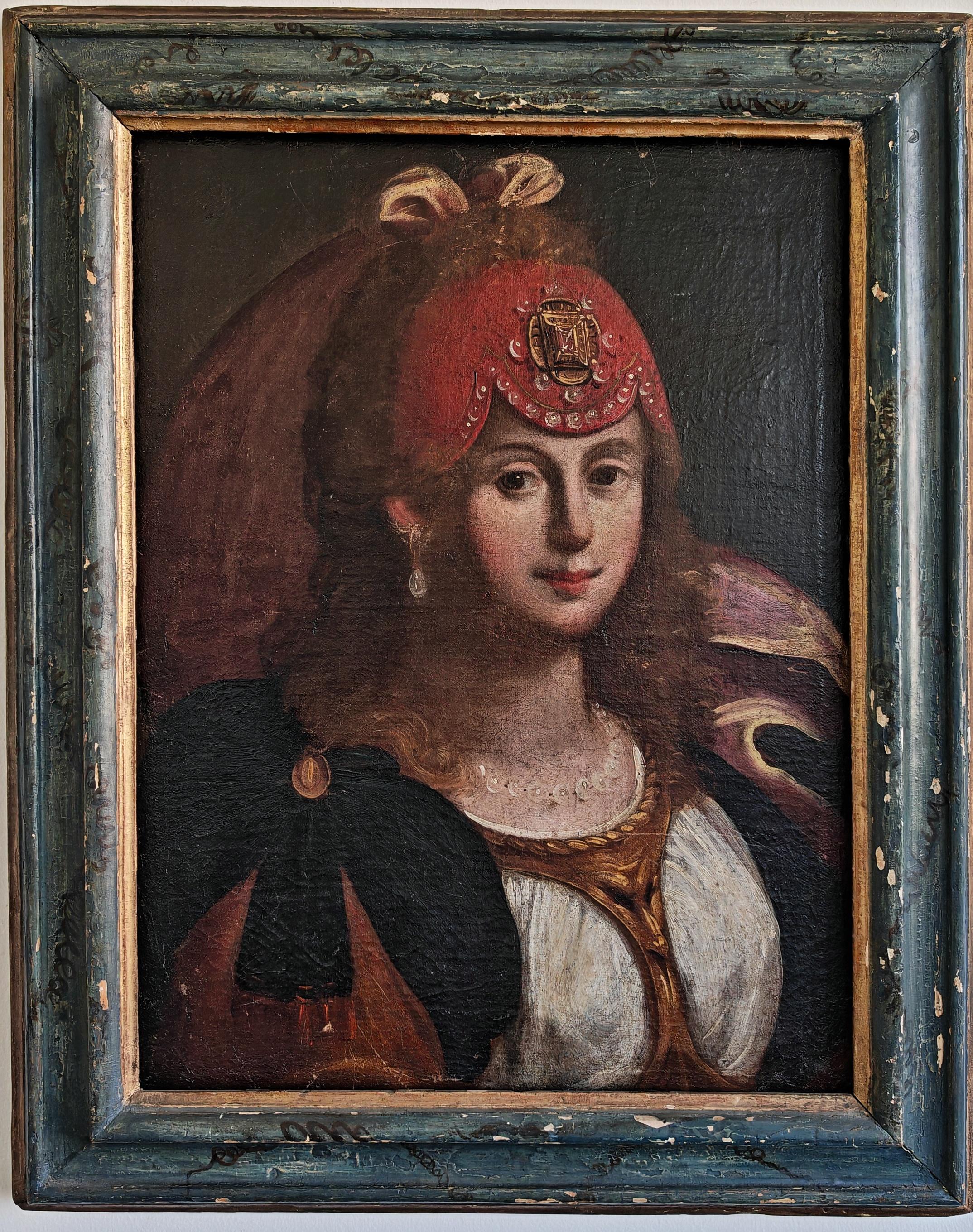 In questa inserzione troverai un magnifico dipinto barocco a olio su tela, un ritratto che raffigura Sybilla. Il dipinto presenta tutti gli elementi e i colori tipici dell'epoca barocca. L'artista è ancora sconosciuto. Realizzato in Italia nella
