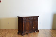 Italian Baroque Period Paneled Walnut 2-Door, 2-Drawer Credenza, 17th Century