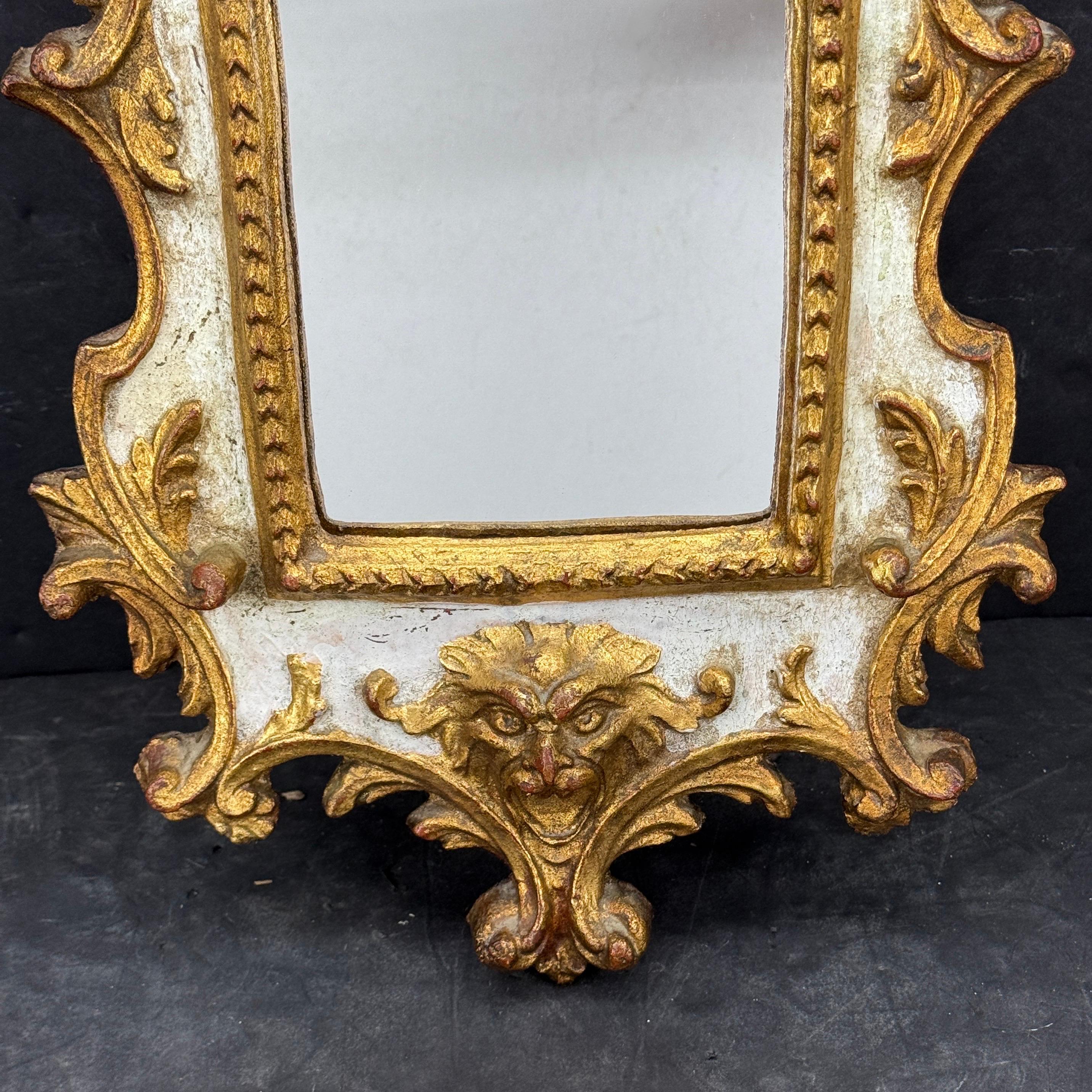 Italian Baroque Putti Gold Gilded Wall Mirror For Sale 4