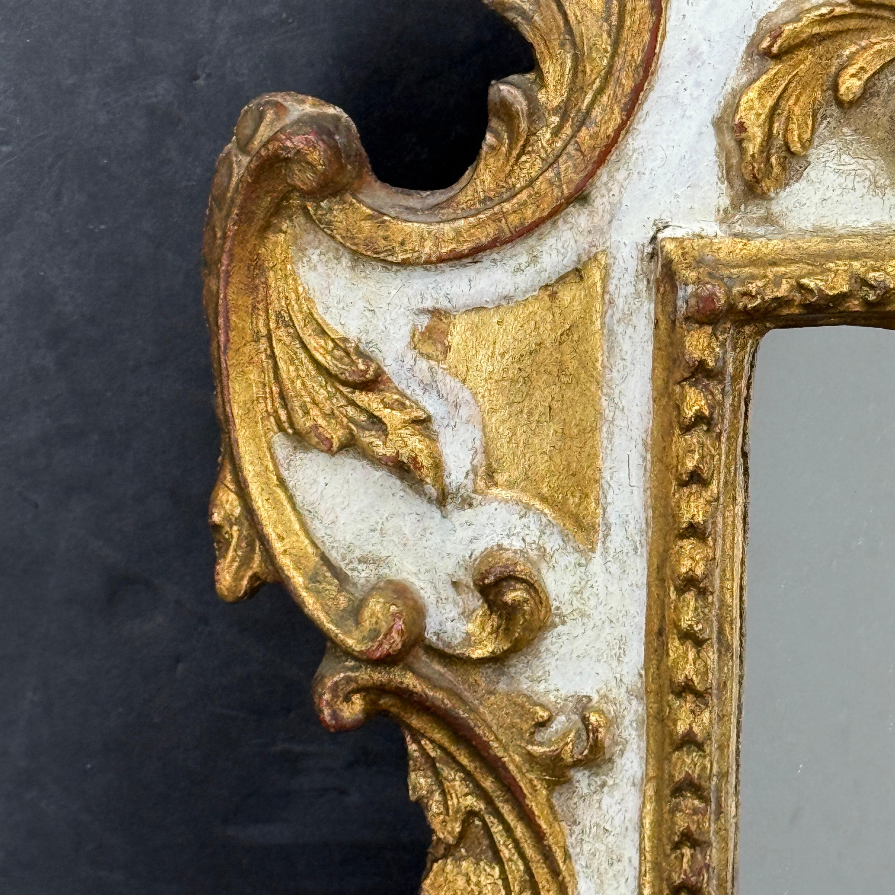 Italian Baroque Putti Gold Gilded Wall Mirror For Sale 9
