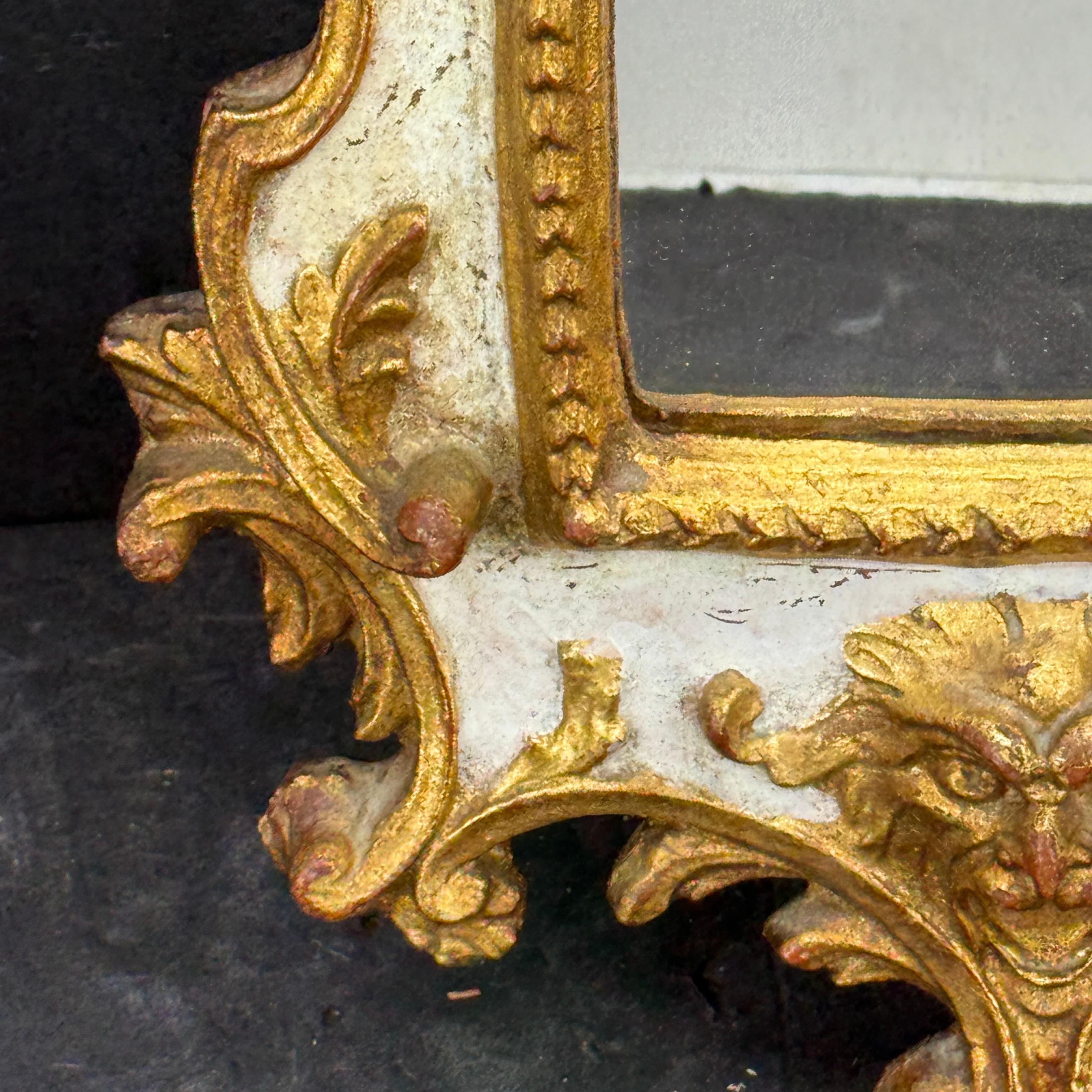 Italian Baroque Putti Gold Gilded Wall Mirror For Sale 3
