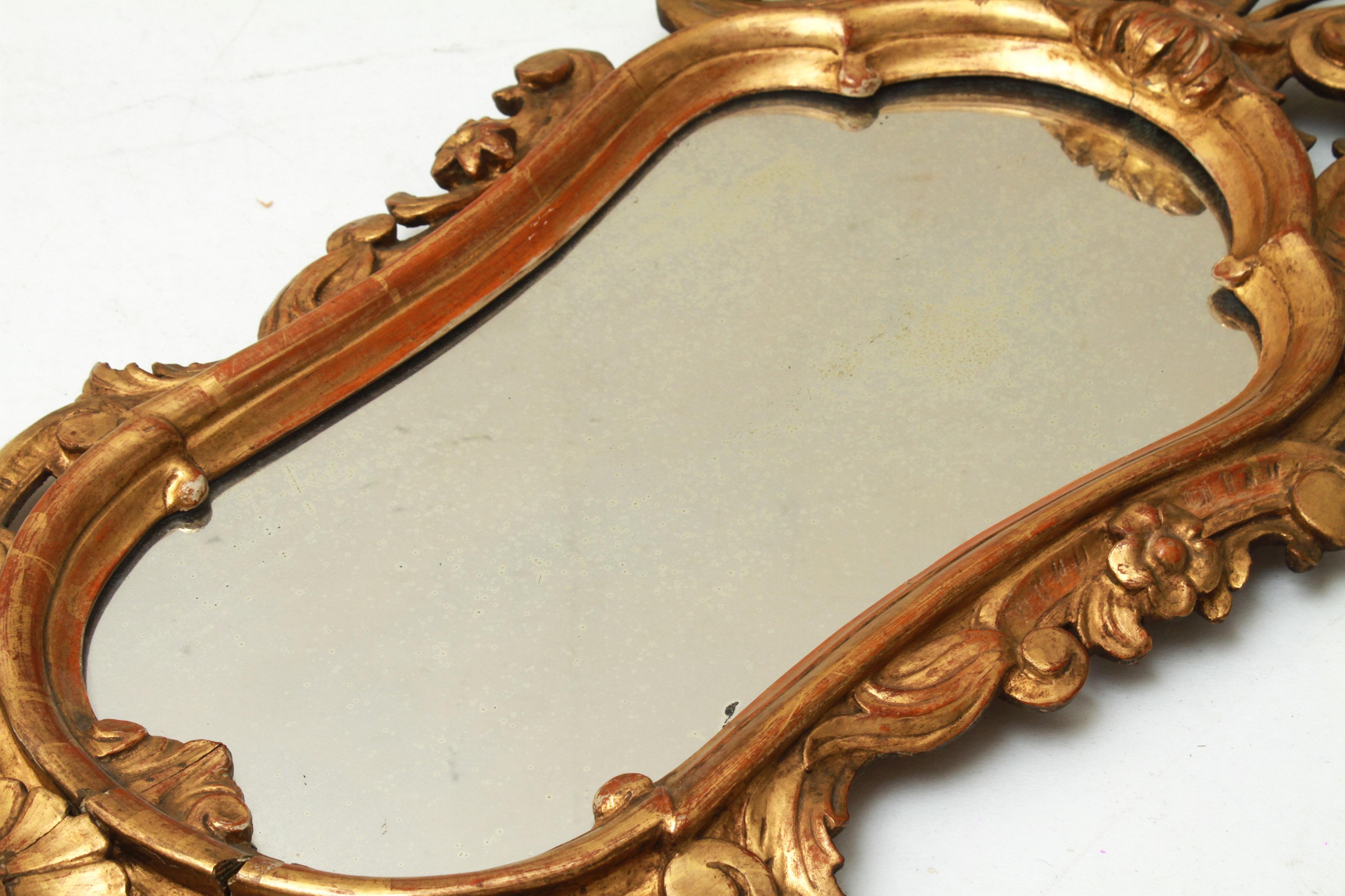 Italian Baroque Revival Giltwood Mirrors 6