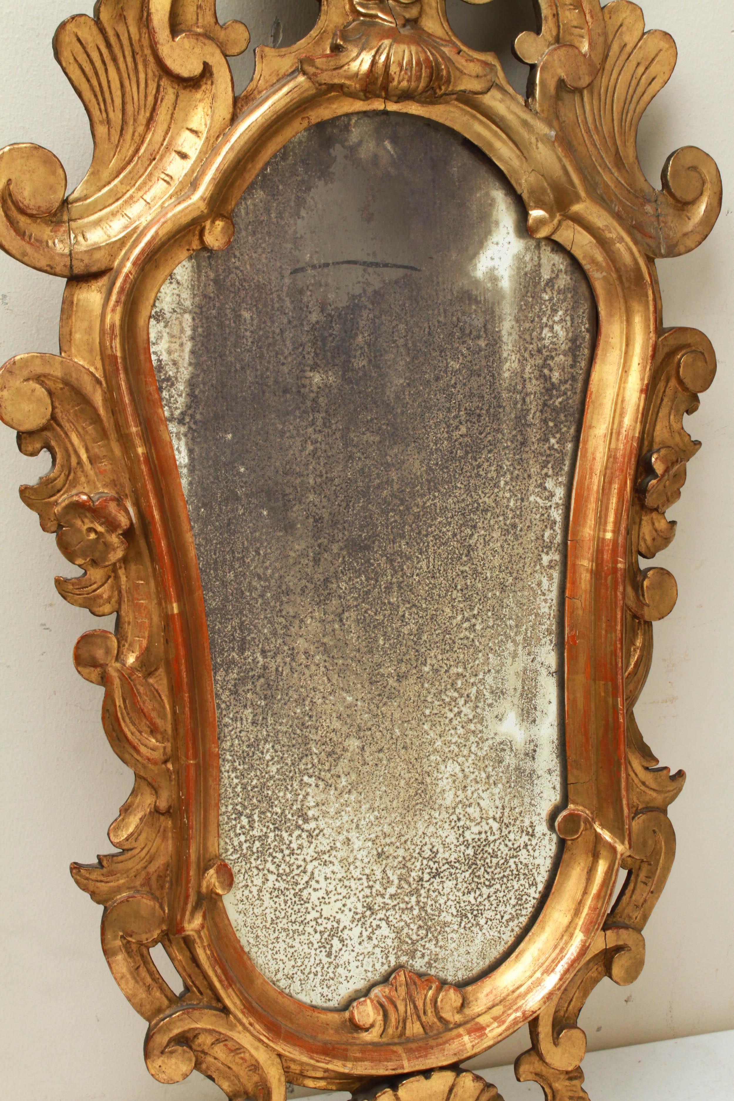 Italian Baroque Revival Giltwood Mirrors In Good Condition In New York, NY