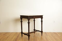 Italian, Baroque Revival Period, Carved Abete-Wood 1-Drawer Table, ca. 1865