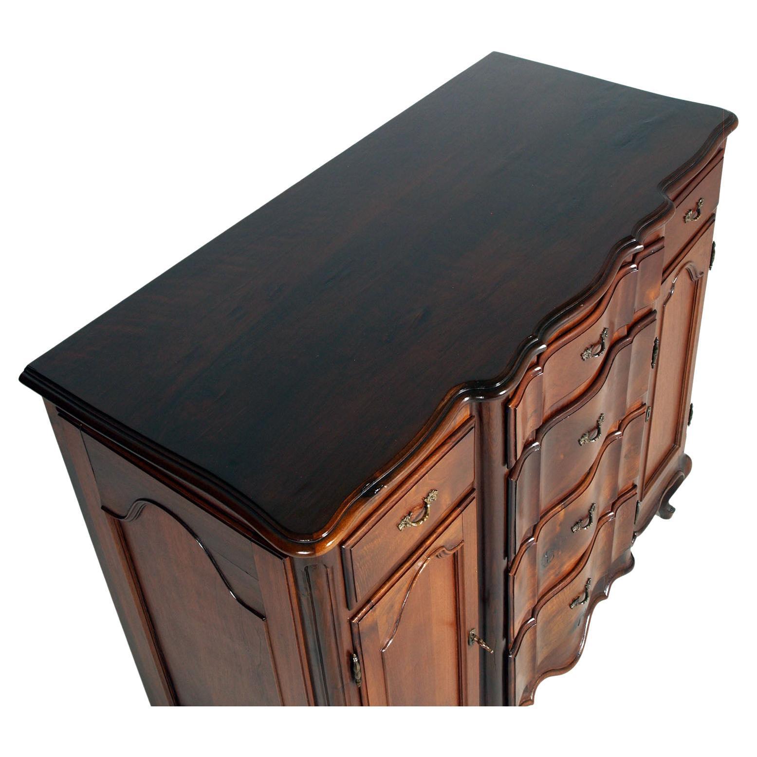 Carved Italian Baroque Revival Sideboard by Michele Bonciani, Early 20th Century For Sale