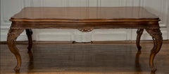Italian Baroque Rococo Carved Walnut Dining Table