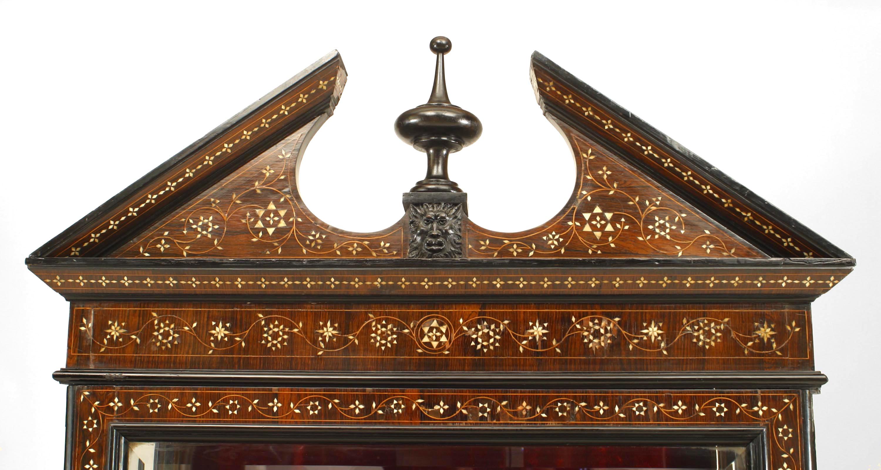 Renaissance Italian Baroque Rosewood Cabinets For Sale